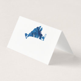 Bröllop Placera kort - vattenfärg Marthas Vineyard