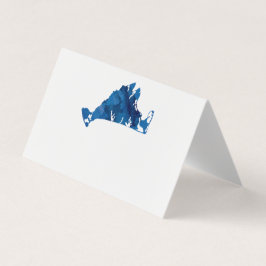 Bröllop Placera kort - vattenfärg Marthas Vineyard