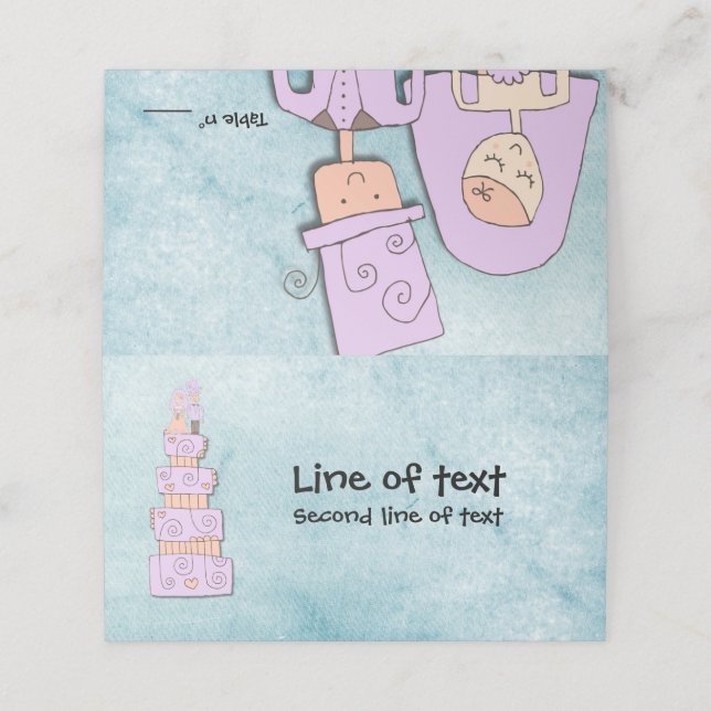 Bröllop Placeringskort (Utvändigt utvikt)