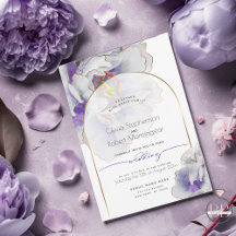 BRÖLLOP | Plum Lila Fantasy Peony Arch