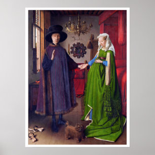 Bröllop Porträtt från Jan Van Eyck - Poster