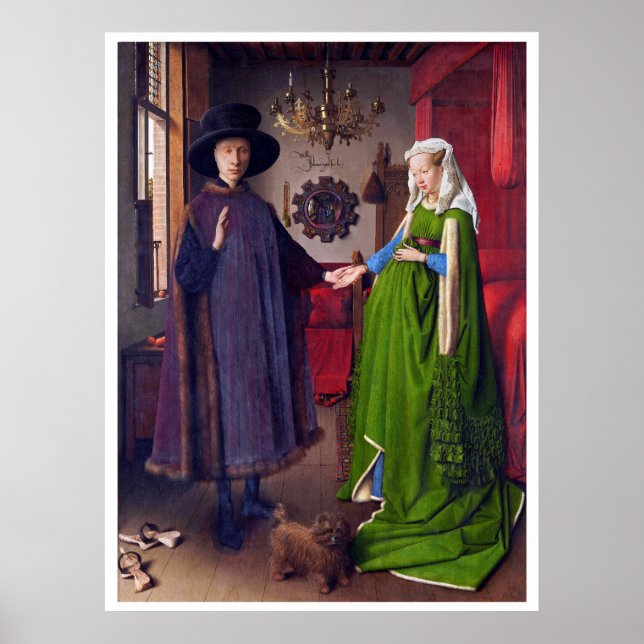 Bröllop Porträtt från Jan Van Eyck - Poster (Framsidan)