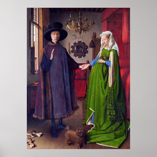 Bröllop Porträtt från Jan Van Eyck - Poster konst (Framsidan)
