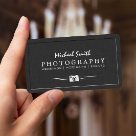 Bröllop Porträtt Photography Elegant Embossed look Visitkort