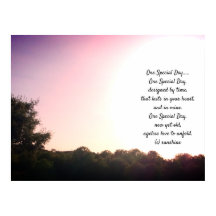 BRÖLLOP POSTER EN SPECIELL DAG-DIKT