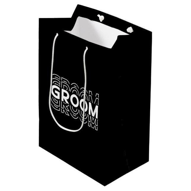 Bröllop Presentpåse för Brudgummen (Framsidan Vinklad)