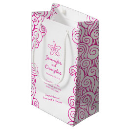 Bröllop-presentpåse personlig från rosa från svält