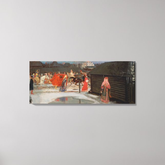 Bröllop-processen Canvastryck (Framsida)