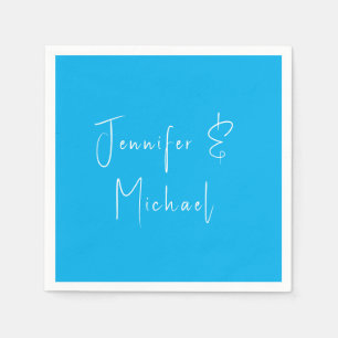 Bröllop Professionell Classical Himlar Blue Pappersservett