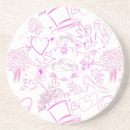 Bröllop prydnadsföremål mönster 02 underlägg