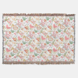 Bröllop prydnadsföremål mönster filt