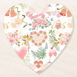 Bröllop prydnadsföremål mönster underlägg papper