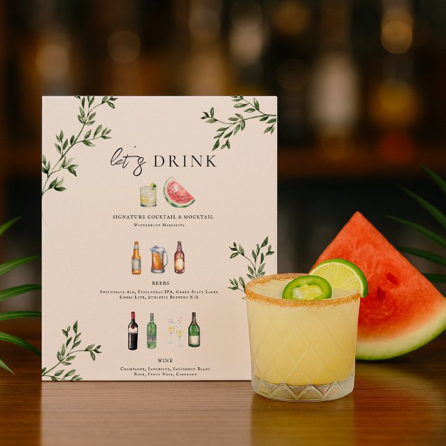 Bröllop Pub-meny Poster (Skapare uppladdad)