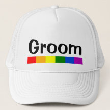 Bröllop Rainbow Flagga Banner Groom