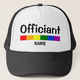 Bröllop Rainbow Flagga Banner-tjänsteman Keps