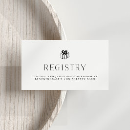 Bröllop-registreringskort för vintage i illustrera tilläggskort
