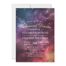 Bröllop Rehearsal Dinner Galaxy Star Constellation