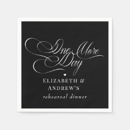 Bröllop Rehearsal Middag Pappersservett