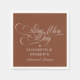 Bröllop Rehearsal Middag Pappersservett