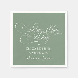 Bröllop Rehearsal Middag Pappersservett