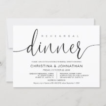 Bröllop Rehearsal och Middag, Modern kalligrafi