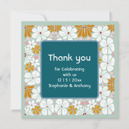 Bröllop Retro Flowers Groovy 70-talet Boho tack