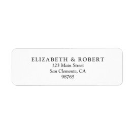Bröllop Returadress Etikett