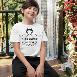 Bröllop Ring Bearer Black Tuxedo Tie White T Shirt<br><div class="desc">Bröllop Ring Bearer Black Tuxedo Tie White T-Shirt</div>