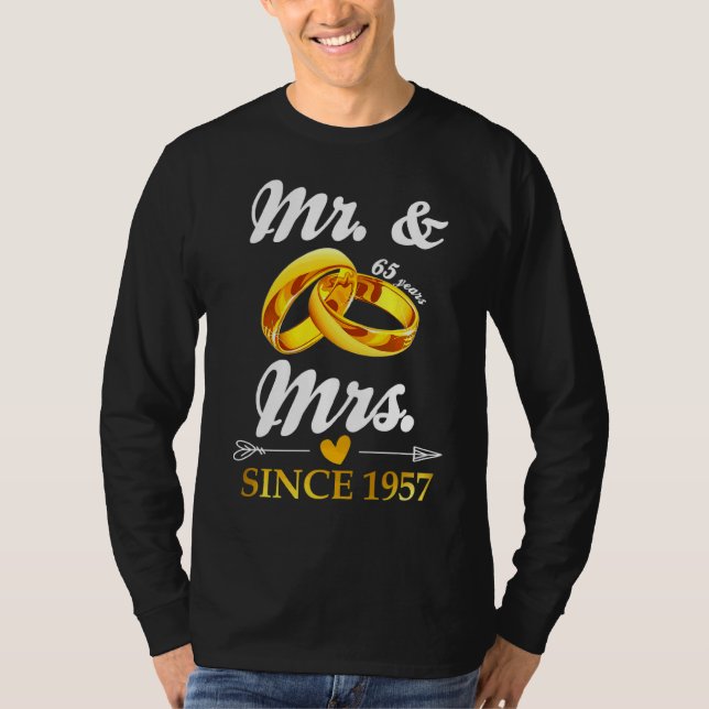 Bröllop Ring har gift sig med mr & Mrs sedan 1957. T Shirt (Framsida)