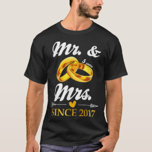 Bröllop Ring har varit gift med mr & Mrs sedan 201 T Shirt