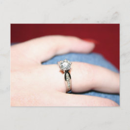 Bröllop Ring I sa ja-vykort Meddelande Vykort