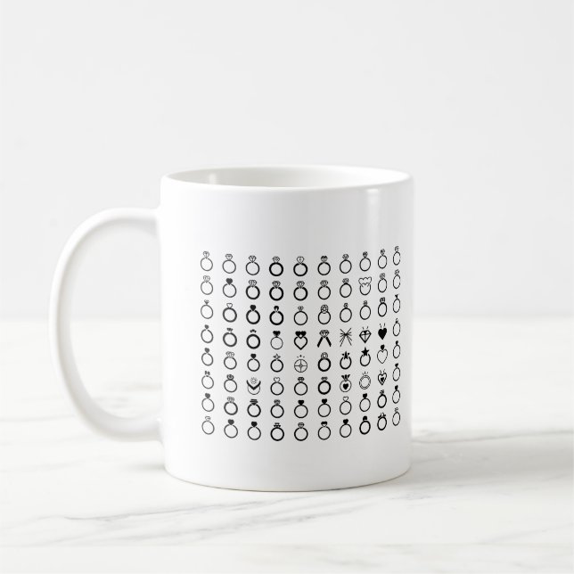 Bröllop Ring Kaffemugg (Vänster)