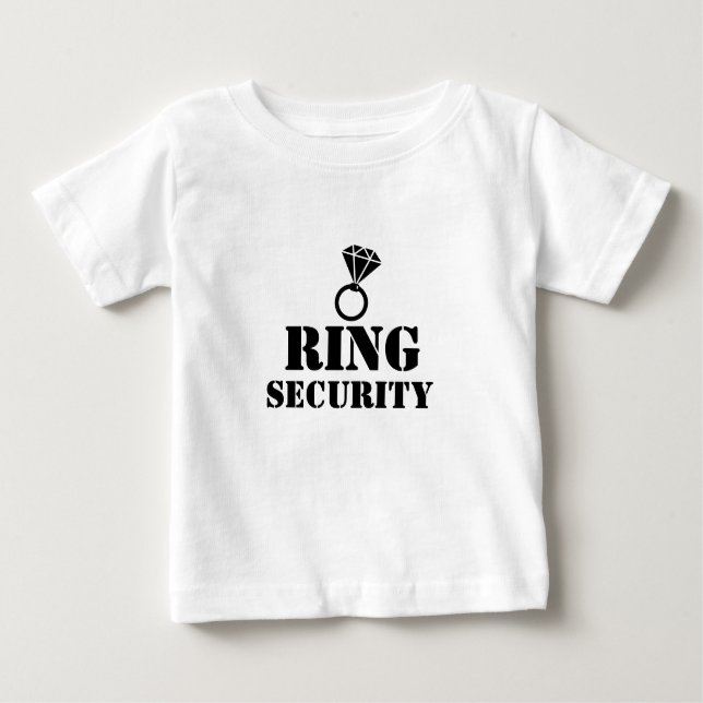 Bröllop Ring, Ring Bearer Tee (Framsida)