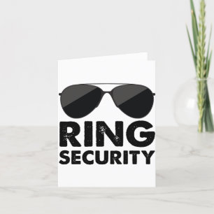Bröllop Ring Säkerhet Bröllopsring Tack Kort