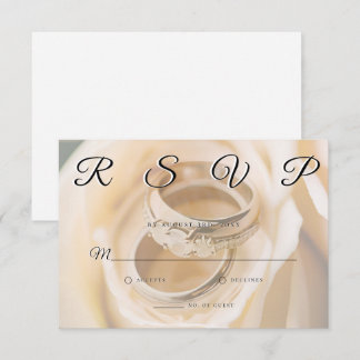 Bröllop Ringar enkel Elegant Minimalistisk OSA kor Kort