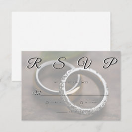 Bröllop Ringar enkel Elegant Minimalistisk OSA kor Kort