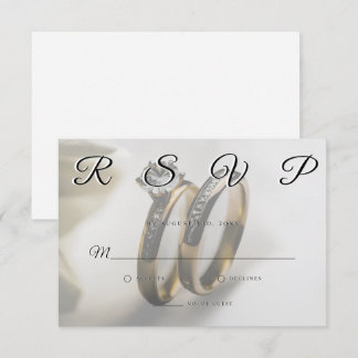 Bröllop Ringar enkel Elegant Minimalistisk OSA kor Kort