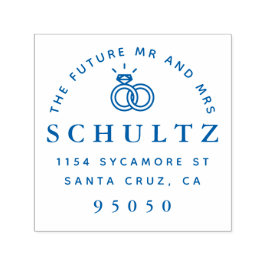 Bröllop Ringar Framtiden för Returadress Självfärgande Stämpel