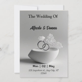 Bröllop Ringar Julkort