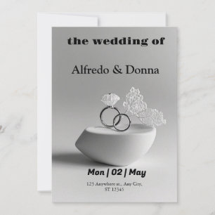 Bröllop Ringar Julkort