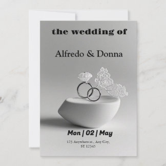 Bröllop Ringar Julkort