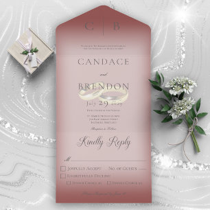 Bröllop Ringar Modern Burgundy-middag