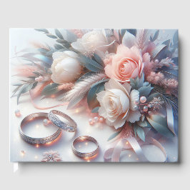 Bröllop Ringar och Blommor Gästböcker