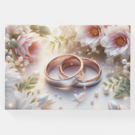 Bröllop Ringar och Blommor Gästböcker