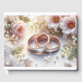 Bröllop Ringar och Blommor Gästböcker