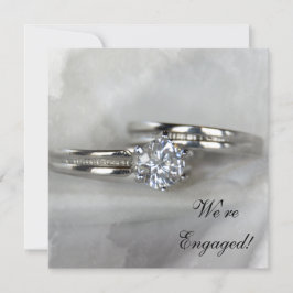 Bröllop Ringar om inbjudan till Grått Förlovningsf