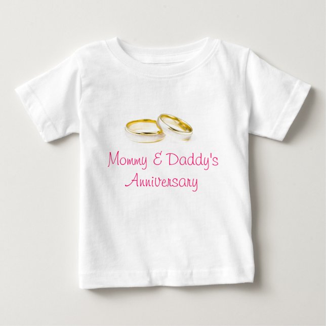 Bröllop Ringar T-shirt (Framsida)