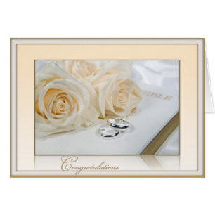 Bröllop Ro om Heliga Bible Hälsningskort