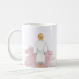 bröllop robe  rosa future Company monogram Kaffemugg