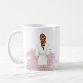 bröllop robe  rosa future Company monogram Kaffemugg